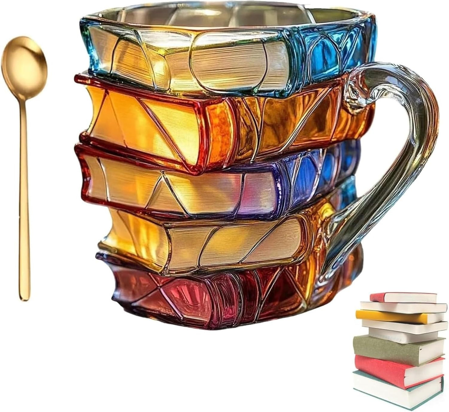 Kaffeebecher mit Bücher-Design – Perfekt für Leseratten & Buchliebhaber