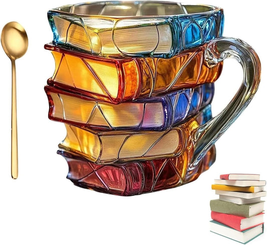 Kaffeebecher mit Bücher-Design – Perfekt für Leseratten & Buchliebhaber